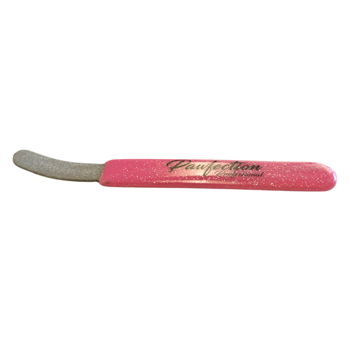Round Curved Stripping File (FINE) w/ Pink Glitter Handle