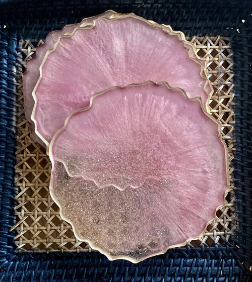 Round Glitter Coasters
