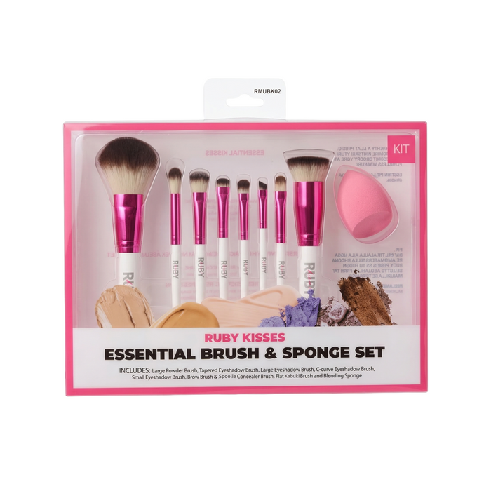 Ruby Kisses Essential Brush & Sponge Set #RMUBK02