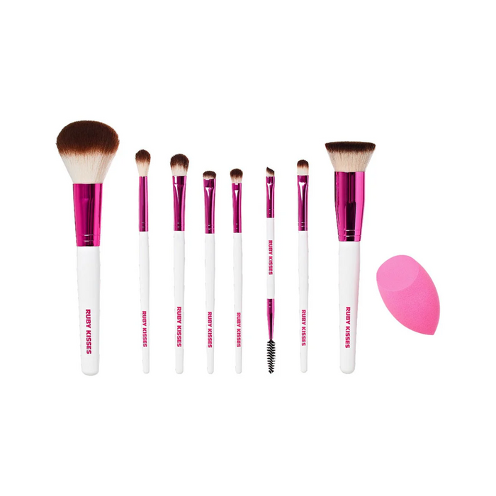 Ruby Kisses Essential Brush & Sponge Set #RMUBK02