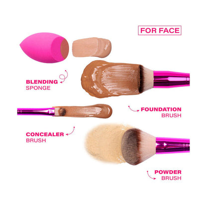 Ruby Kisses Essential Brush & Sponge Set #RMUBK02