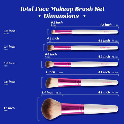 Ruby Kisses Total Face Brush Set #RA01