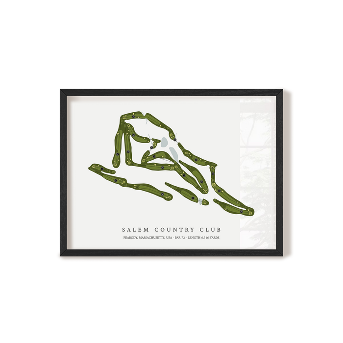 Salem Country Club | Golf Course Print | Black Frame
