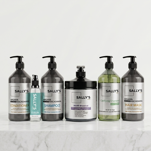 Sally's Choice Bio Protein Natural Hair Therapy Anti Frizz 6 Pcs Set - DOKAN