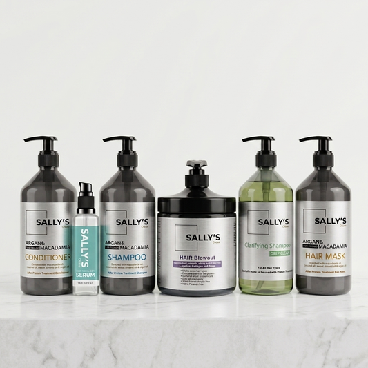 Sally's Choice Bio Protein Natural Hair Therapy Anti Frizz 6 Pcs Set - DOKAN