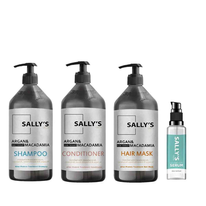 Sally's Choice Bio Protein Natural Hair Therapy Anti Frizz 6 Pcs Set - DOKAN