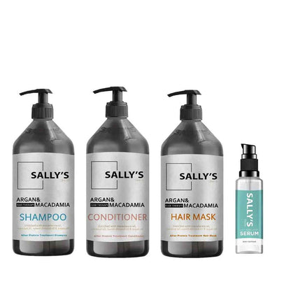 Sally's Choice Bio Protein Natural Hair Therapy Anti Frizz 6 Pcs Set - DOKAN