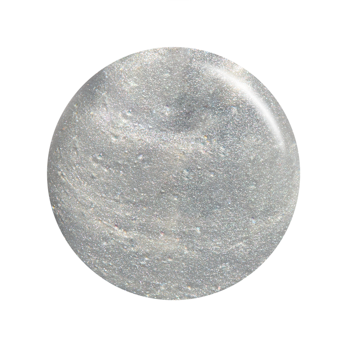 Sculpted Silver metallic silver nail art liner polish color swatch