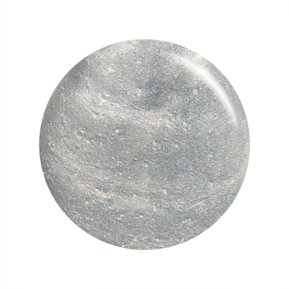 Sculpted Silver metallic silver nail art liner polish color swatch