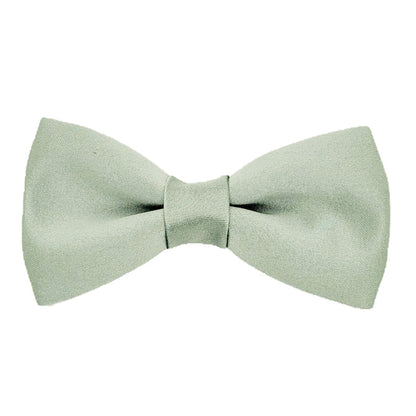 Seagrass green boys bow tie without strap, perfect for page boys. From the Handmade Variety of Boys Bow Ties - Seagrass Wedding Ties.
