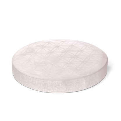 Selenite Flower Of Life Coaster