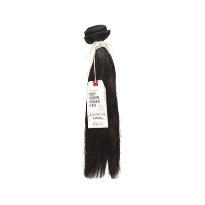 Sensationnel Virgin Remi straight hair extensions 14 inch natural black smooth strands