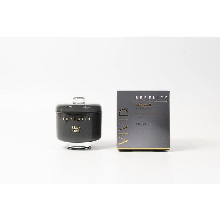 SERENITY Black Oudh Soy Candle
