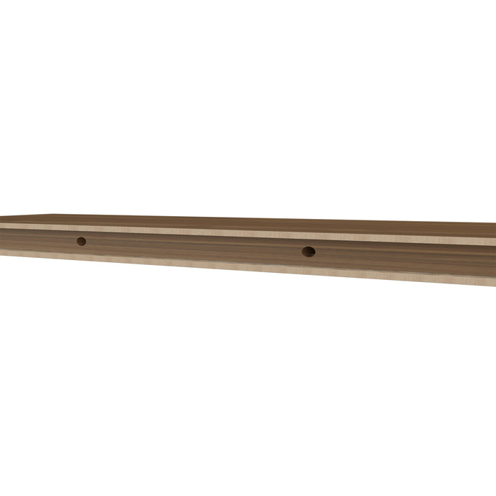 Set of 2 Mahogany Floating Salon Display Shelves