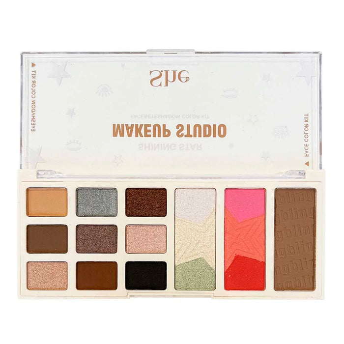 S.he Makeup Shining Star Makeup Studio Face & Eyeshadow Palette