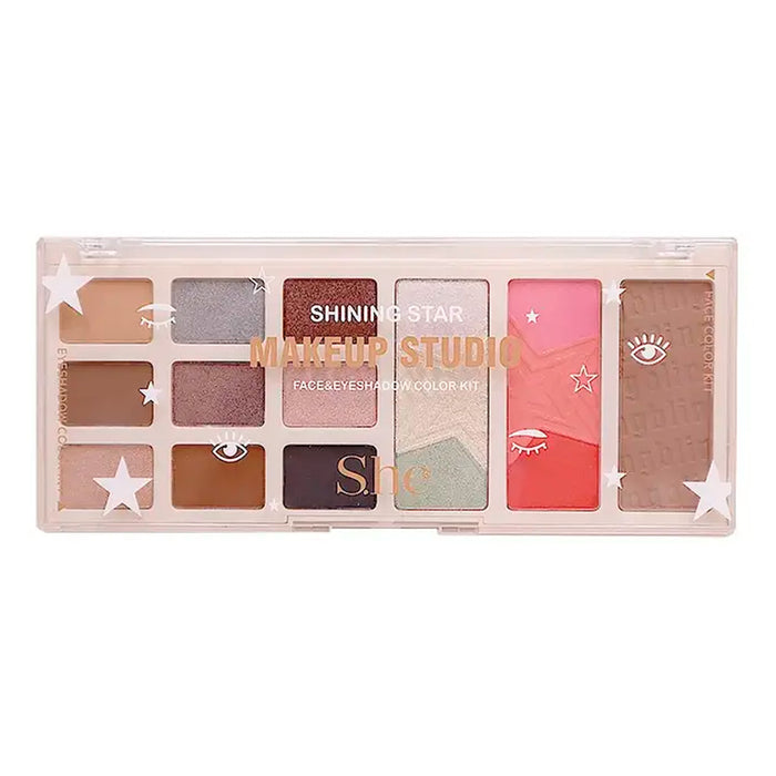 S.he Makeup Shining Star Makeup Studio Face & Eyeshadow Palette