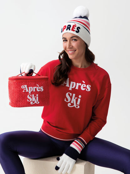 Shiraleah "Apres Ski" Cosmetic Case, Red - FINAL SALE ONLY