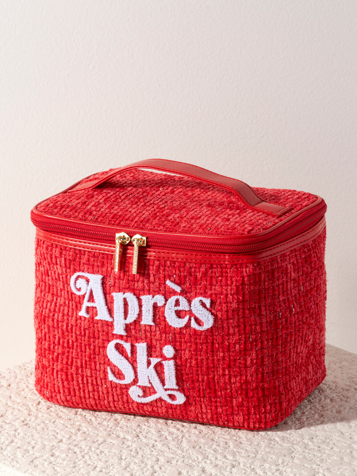 Shiraleah "Apres Ski" Cosmetic Case, Red - FINAL SALE ONLY