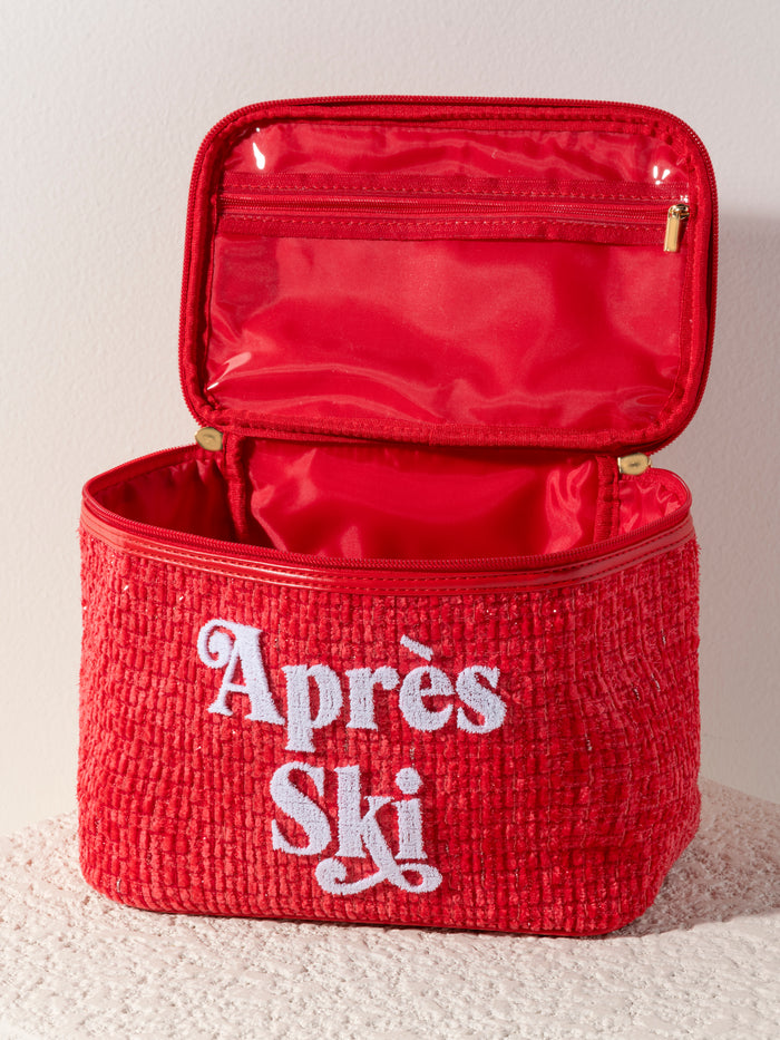 Shiraleah "Apres Ski" Cosmetic Case, Red - FINAL SALE ONLY