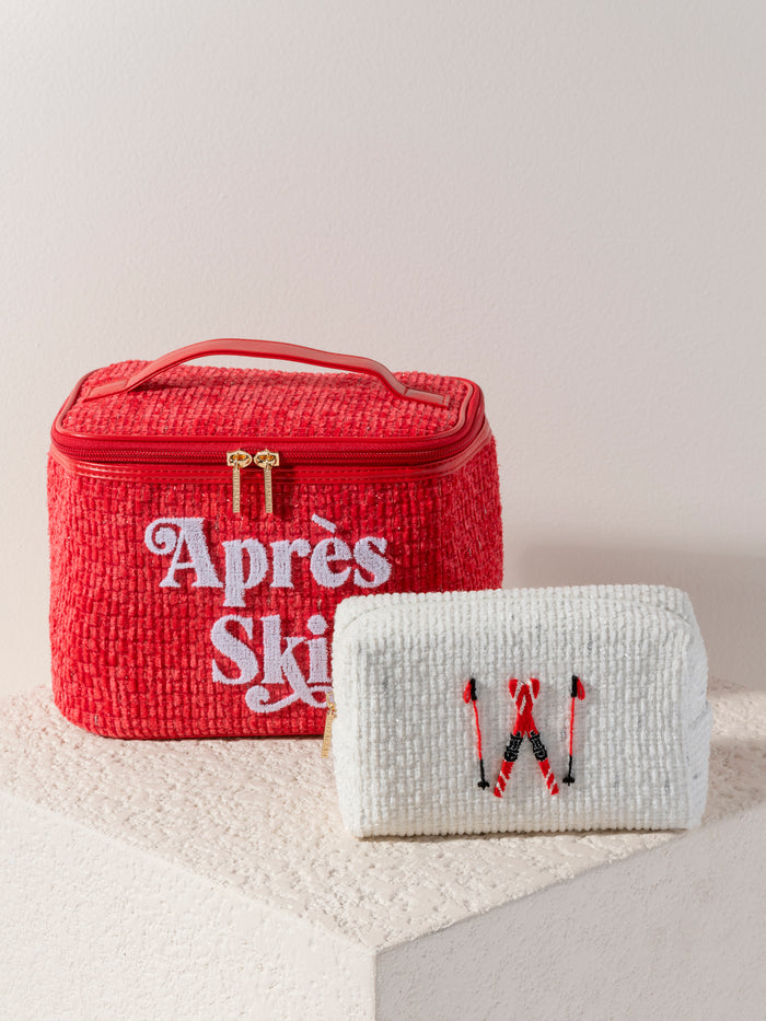 Shiraleah "Apres Ski" Cosmetic Case, Red - FINAL SALE ONLY
