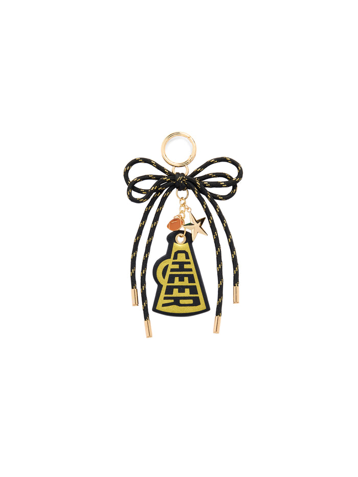 Shiraleah "Cheer" Gameday Bag Charm/Key Ring BLACK / OS