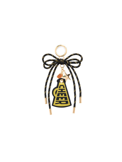 Shiraleah "Cheer" Gameday Bag Charm/Key Ring BLACK / OS