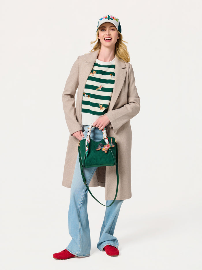 Shiraleah Doggies Relaxed Sweatshirt GREEN / EXTRA SMALL