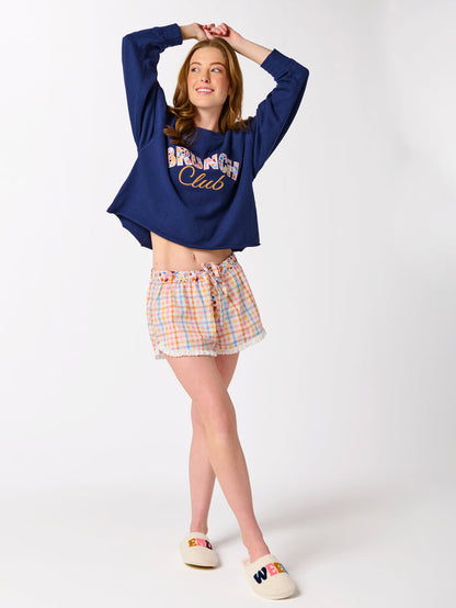 Shiraleah Gingham Boxer Short, Multi