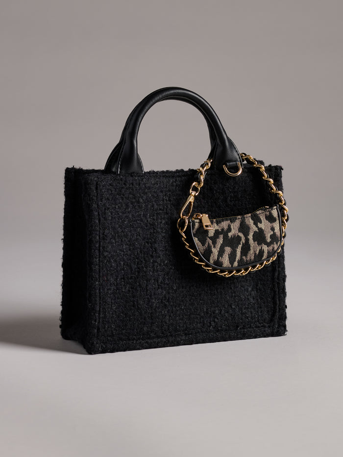 Shiraleah Jerry Mini Tote, Black