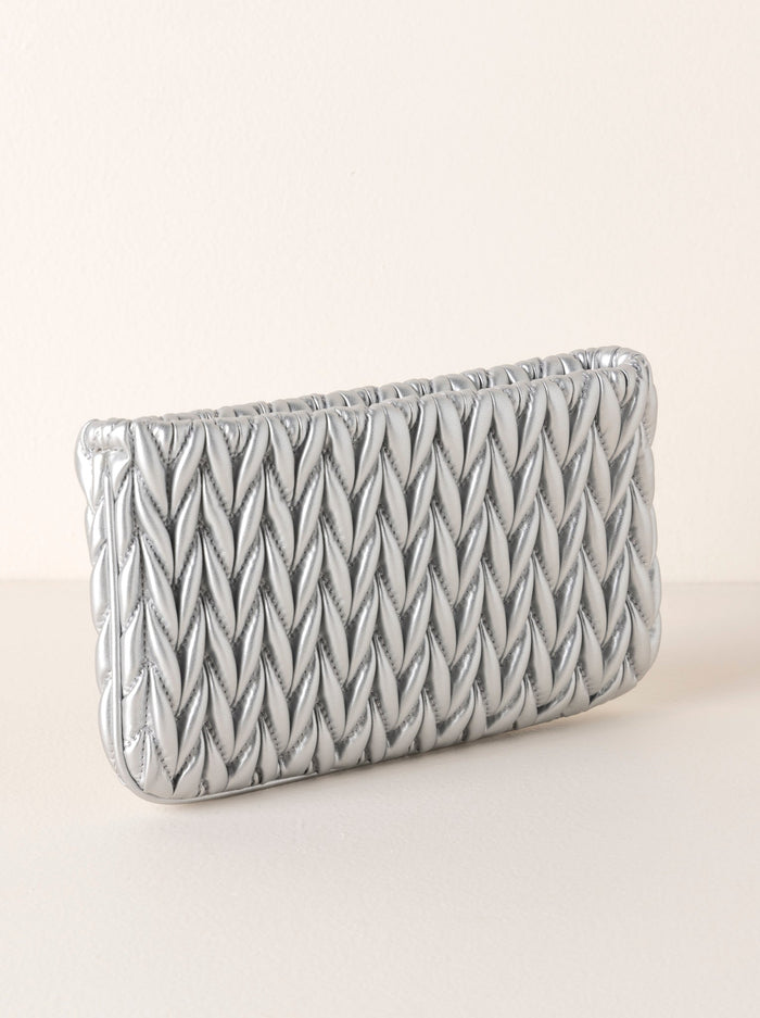 Shiraleah Jody Zip Pouch, Silver - FINAL SALE ONLY
