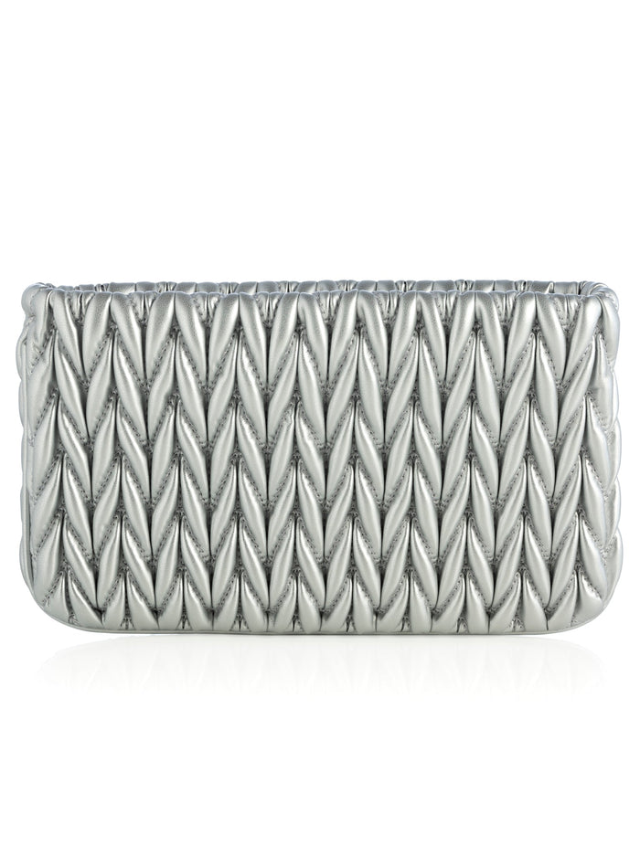 Shiraleah Jody Zip Pouch, Silver