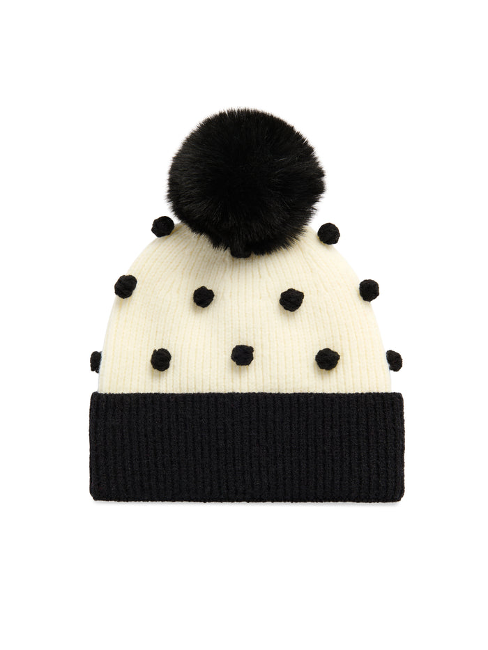 Shiraleah Jolly Pom Pom Beanie BLACK / OS