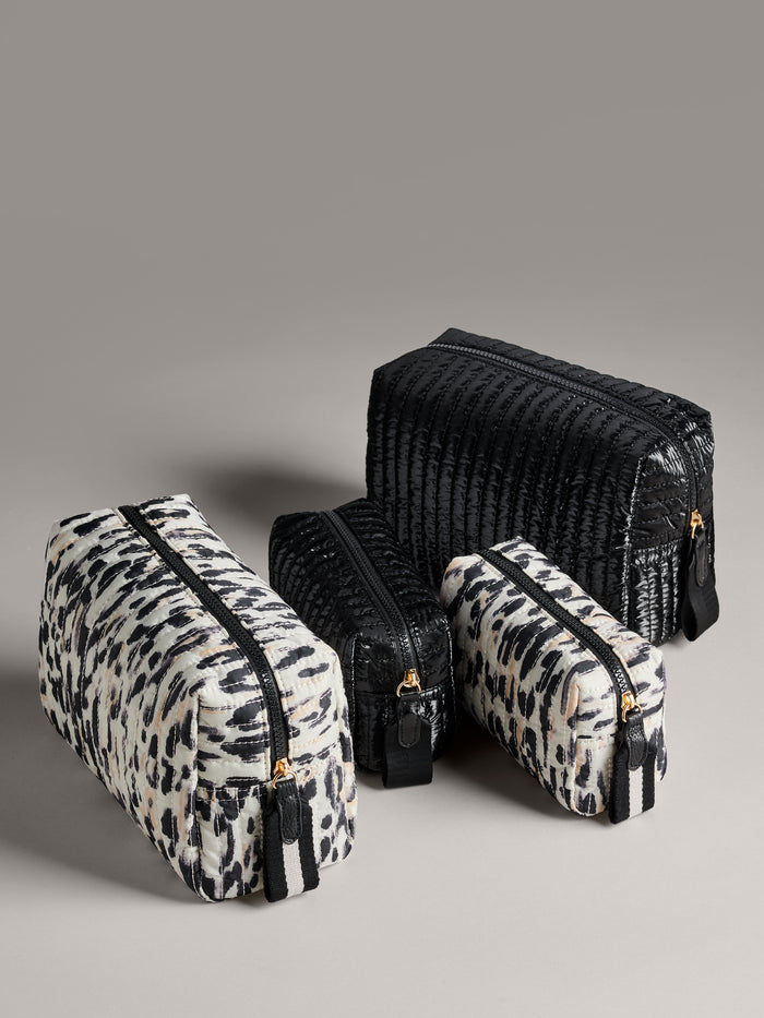 Shiraleah Logan Small Boxy Cosmetic Pouch ONYX