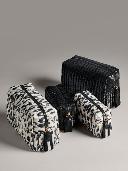 Shiraleah Logan Small Boxy Cosmetic Pouch ONYX