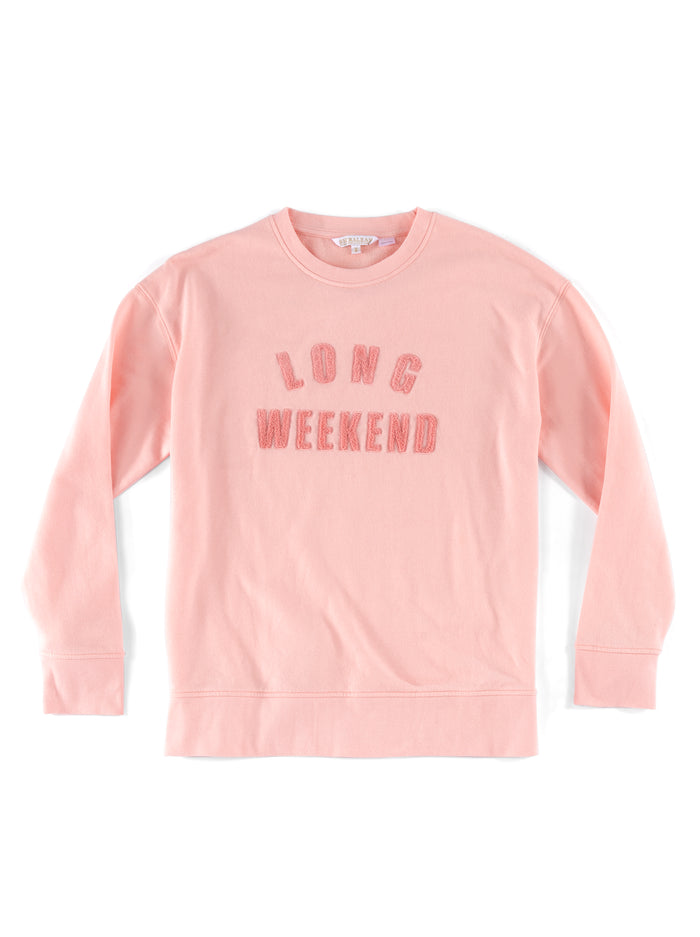 Shiraleah "Long Weekend" Sweatshirt, Rose