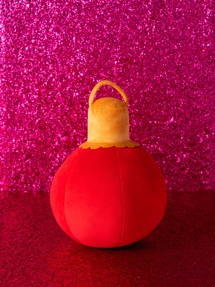 Shiraleah Merry Bauble Small Pillow, Red - FINAL SALE ONLY