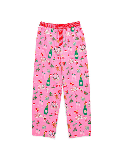 Shiraleah Merry Icons Boxer Pant PINK / EXTRA SMALL