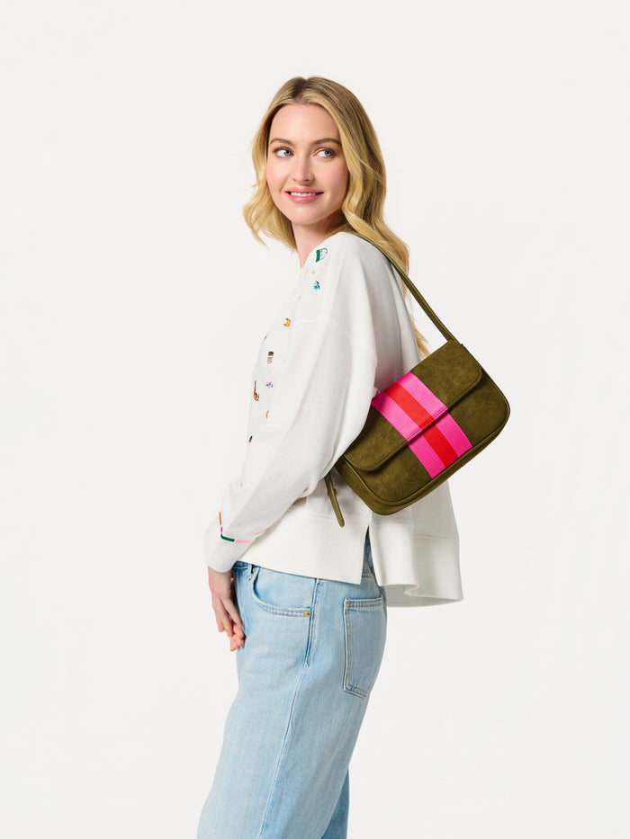 Shiraleah Milano Shoulder Bag OLIVE / OS