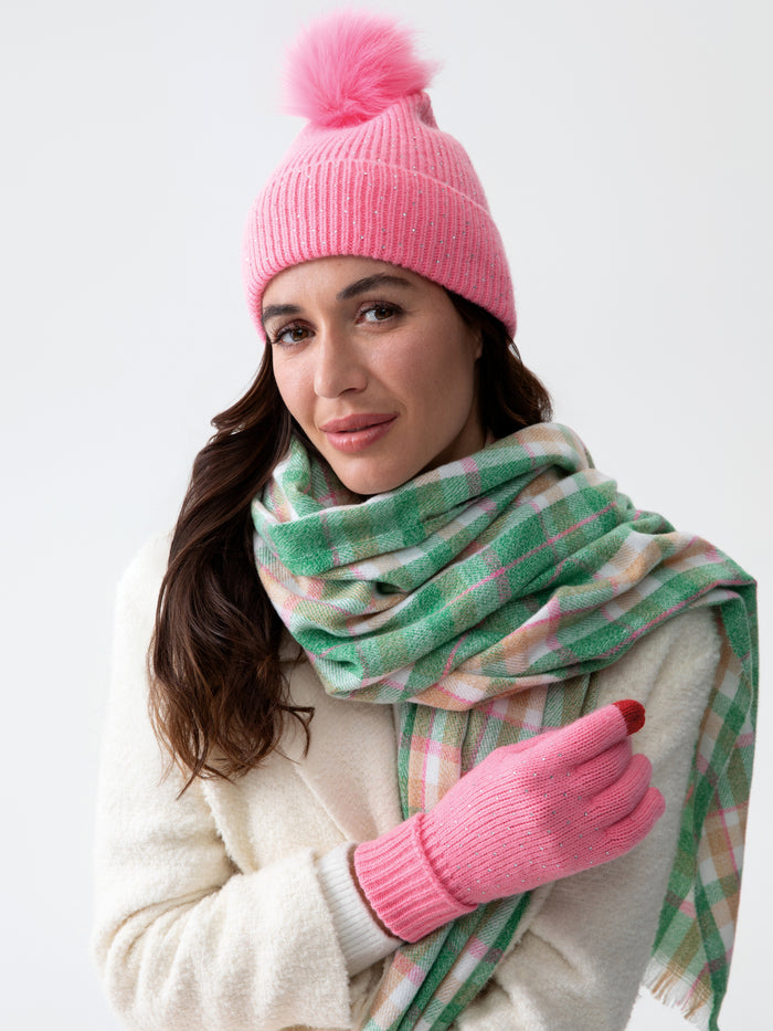Shiraleah Natalia Touchscreen Gloves PINK