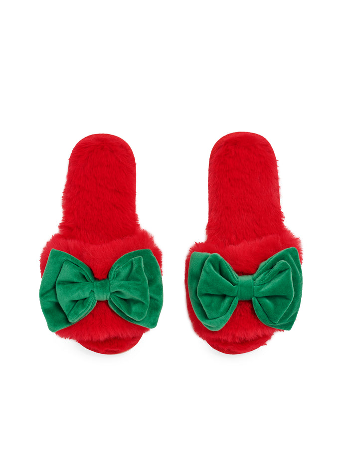 Shiraleah Noelle Slippers RED