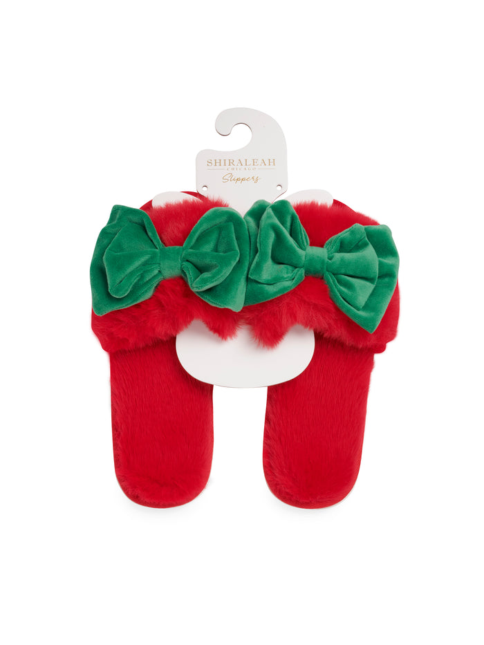 Shiraleah Noelle Slippers RED