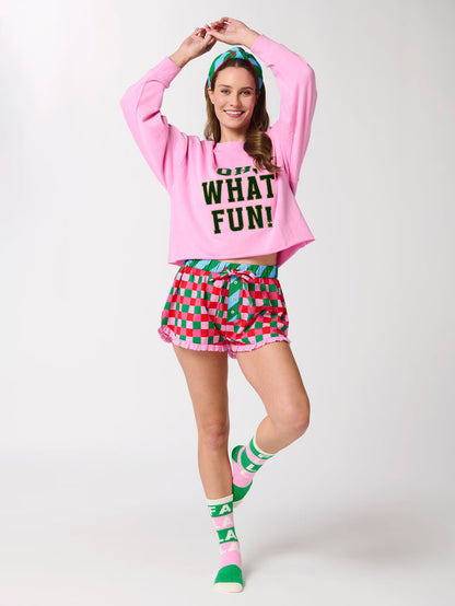Shiraleah Checkered Boxer Short, Multi