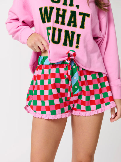 Shiraleah Checkered Boxer Short, Multi
