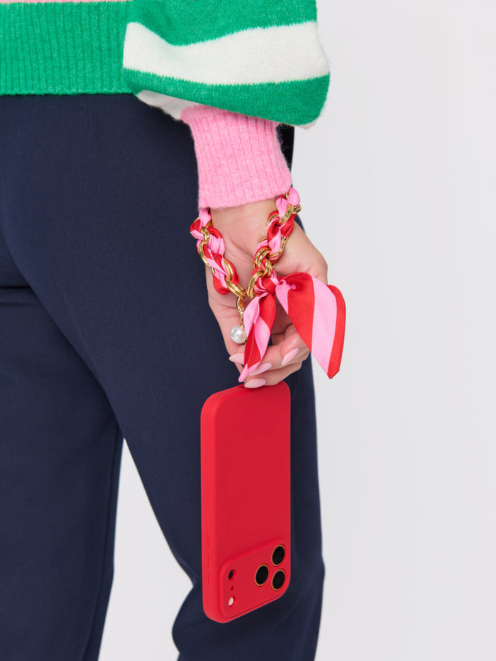 Shiraleah Stripe Phone Wristlet PINK / OS