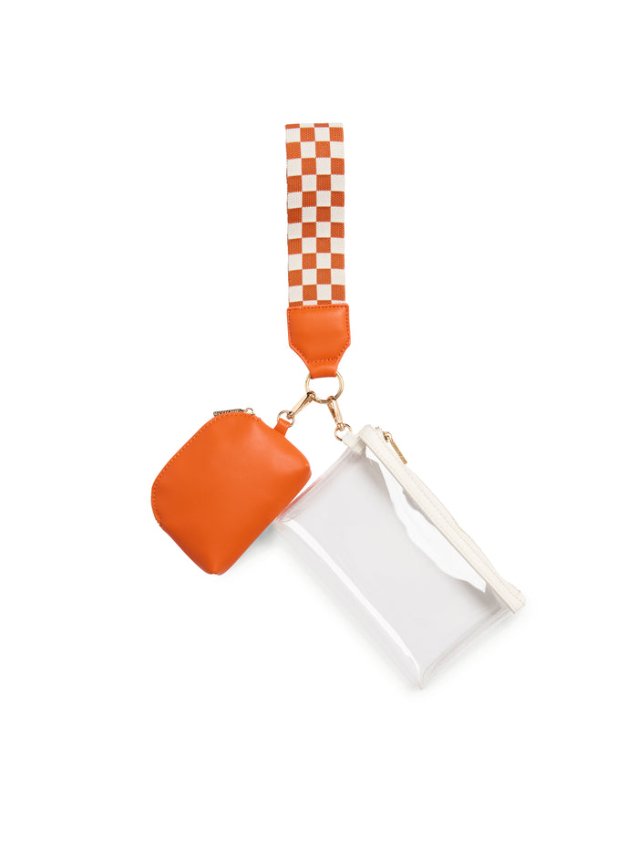 Shiraleah Taylor Mini Wristlet Orange