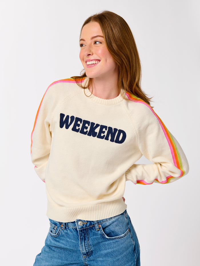 Shiraleah "Weekend" Sweater, Ivory