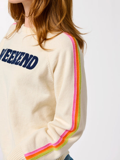 Shiraleah "Weekend" Sweater, Ivory