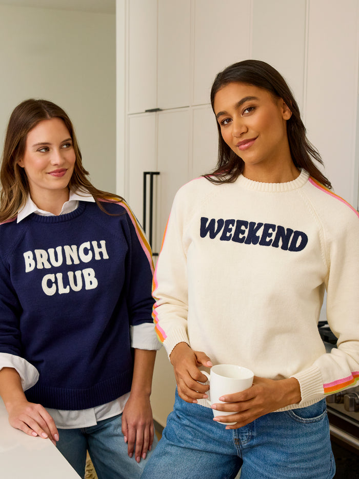 Shiraleah "Weekend" Sweater, Ivory