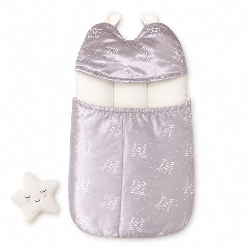Silk Newborn Carry Nest – Grey Welcome | Soft Baby Sleeping Bag & Portable Carry Bed
