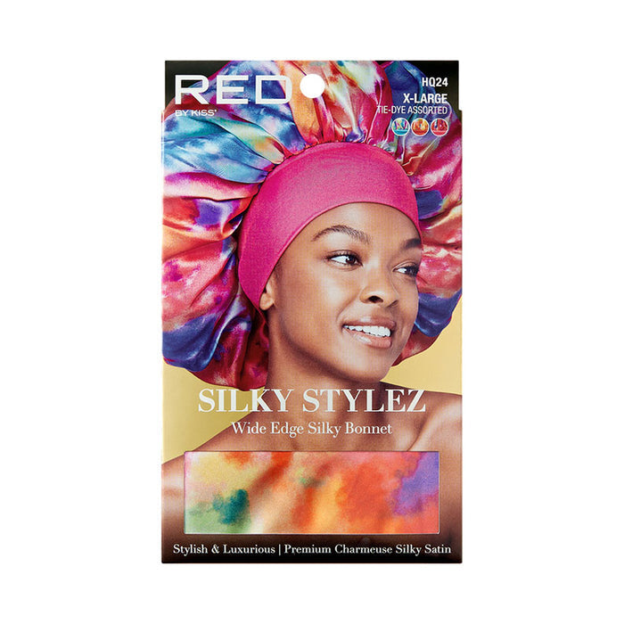 Silky Stylez Wide Edge Silky Bonnet [X Large] [Assorted Tie-Dye] #HQ24